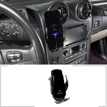 За автомобили Hummer H2 2003-2007 от алуминиева сплав навигация скоба за мобилен телефон, за безжична зареждане скоба за мобилен телефон авточасти