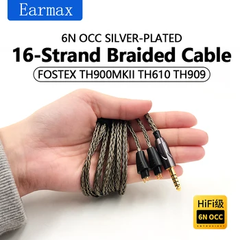За слушалки са fostex TH900MKII TH610 TH909 Взаимозаменяеми 16-Ядрени 4,4 мм и 2,5 мм Балансиран аудио кабел За ъпгрейд
