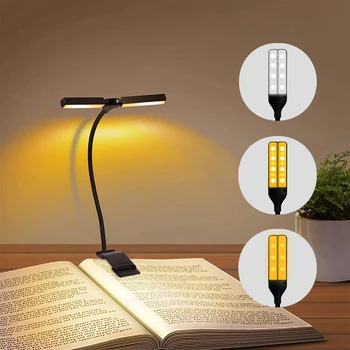 Зажимная Лампа Портретно Лампа USB Led Светлини Защита на Очите Акумулаторна Лампа Книга Лампа За Четене Регулируем На 180 Градуса Нощна Лампа