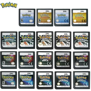 Игри касета поредица Pokemon NDS, игрова конзола, карта Diamond Platinum Pearl SoulSilver HeartGold за DS Многоезичен