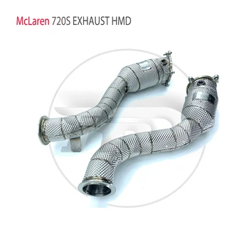 Изпускателната система е от неръждаема стомана HMD, високоефективна канализация тръба за автоматична промяна на Макларън 720S