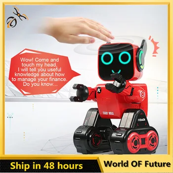 Интелигентен робот R4 Интелигентен глас разговор програмируем пеене говори интерактивен робот радиоуправляеми робот за деца развитие на играчката