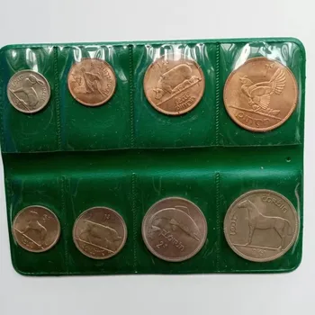 Ирландия, пълен комплект от 8 монети на 1960-те години на издаване, абсолютно нови и оригинални том
