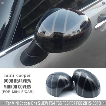 Калъф за кола С Черен Флаг, Външни Капаци За Огледала за обратно виждане на BMW и MINI Cooper One S JCW F54 F55 F56 F57 F60 2015-2019, Аксесоари
