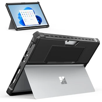 Калъф за таблет Microsoft Surface Pro 8 с 13-инчов сензорен екран 2021 година на издаване, Универсален Защитен Здрав калъф с предпазител за ръце.