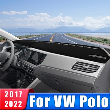 Капак табло на Автомобила За Volkswagen VW Polo AW AW1 MK6 2017 2018 2019 2020 2021 2022 Тире Козирка Мат Аксесоари