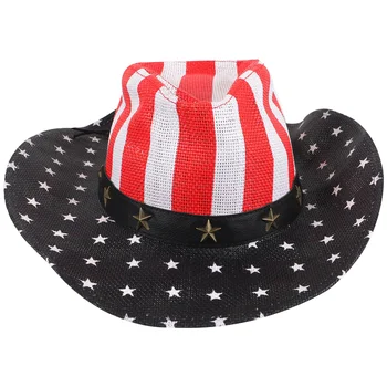 Каубойски шапки за момчета, САЩ, овчарка, на 4 юли, празнични аксесоари, патриотични аксесоари, костюм за жените