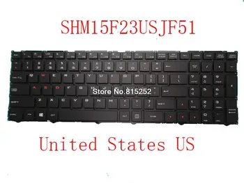 Клавиатура за лаптоп Shuttle SHM15F23USJF51 82R-15B030-4015 15F2JF510USL-B, САЩ, Нова Черна, без фолио с подсветка
