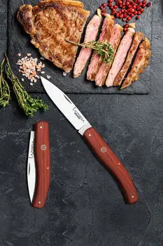 Комплект кухненски ножове джобен нож за месо, хляб, зеленчуци, плодове, ръчно изработени (23 cm)