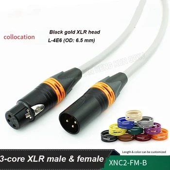 Конектор XLR L-4E6 аудио жак 3-Пинов Цветен Жак за слушалки Аудиофильский Микрофон Hi-FI Усилвател за Микрофон аудио кабел
