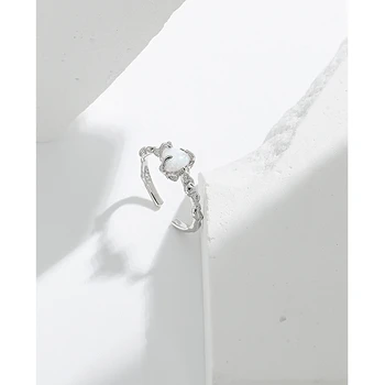 Корейски нередовни регулируеми пръстени за жени от сребро 925 проба Минималистичен дизайн Луксозно годежен пръстен Тенденция 2022 Изискани бижута
