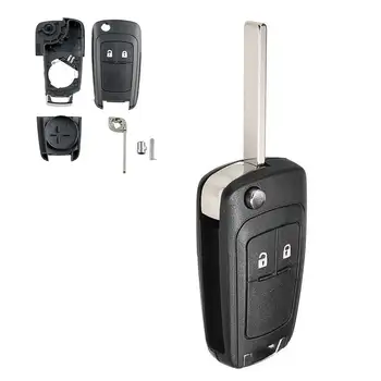 Корпус ключ на автомобила, 2 бутона, подмяна на ключ, чанта за дистанционно управление ключодържател за Chevrolet за Cruze 10-13 Orlando, аксесоари за интериора