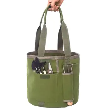Кофа 5 литра, чанта-органайзер, чанта за съхранение, дълбоки джобове, градински инструмент, преносима чанта, чанта за ръчни инструменти, чанта за засаждане, кошница за подпори