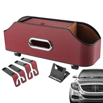 Кутия за съхранение на останалите главата на автомобила, универсален автомобилен органайзер, полуоткрывающийся дизайн, органайзер за автомобилни седалки за автомобили, камиони, джипове и други