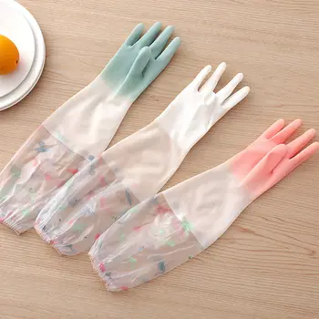 Кухненски непромокаеми ръкавици за дома, страхотно средство за миене на съдове, латексова чистене, дамски купа за миене на зеленчуци, гумени и пластмасови