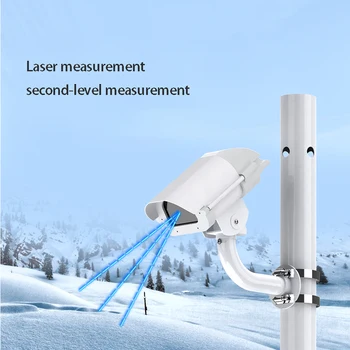 Лазерен сензор за дълбочина на снежната покривка, мониторинг на дълбочината на снежната покривка и дебелината на снега метеорологична станция на селскостопански пътища дистанционно наблюдение сняг