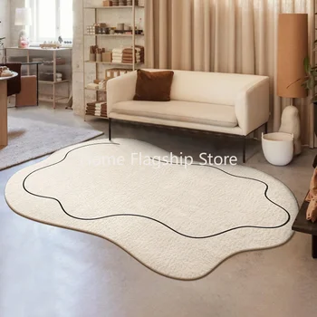 Лесен пухкав килим в скандинавски стил, хол, нощно шкафче за спалня, килими със специална форма, диван, масичка за кафе, килимче за пода 2023