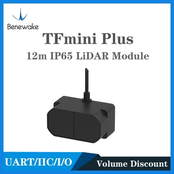 Лидарный модул Benewake TFmini Plus, IP65 микро-единична точка лидарный сензор TOF на къси разстояния, който е съвместим както с UART IIC I/O