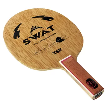 Лъжичка на оригиналния нож за тенис на маса на SWAT (7 слоя дърво, контур/бърза атака), ракета за пинг-понг, гребло за бита