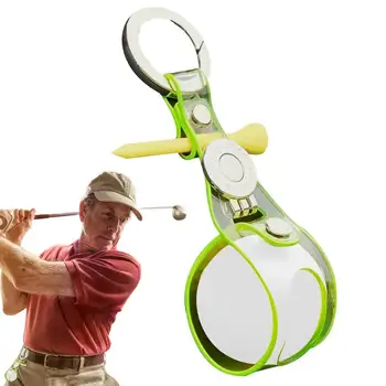 Малка торбичка с магнитни копчета, на топка за голф, антипригарный органайзер за съхранение, алуминиев ключодържател за голф, чанта за съхранение на открито, преносим чанта