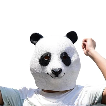 Маска на панда За Хелоуин, прическа Куче Панди, шапки на животното, сладка панда, вечерна маска