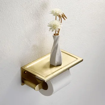 Матиран златен държач за тоалетна хартия с най-високо качество 200 *120*80 mm аксесоари за баня