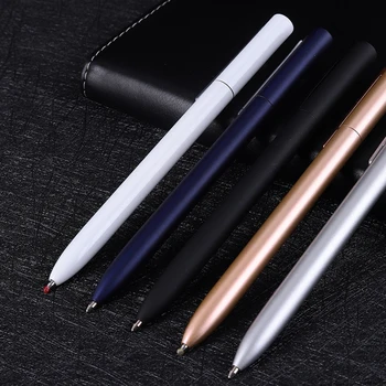 Метална гел писалка, метални химикалки 0,5 мм, черно мастило, гладка въртящата бизнес химикалка за подпис, офис и ученически пособия за писане