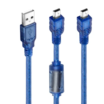 Мини 5 пинов USB-кабел за USB 2.0 тип A за да се свържете с мини-5 ПЕНСА-гнездо със защита от смущения