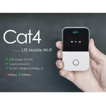 Мобилен широколентов маршрутизатор за LTE 4G WiFi безжичен преносим точка за достъп MiFi