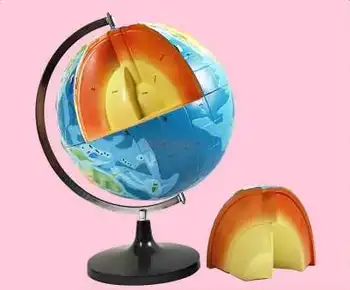 Модел на вътрешната структура на Земята, триизмерен модел на глобус, 32 см, образователен инструмент, ръководство за преподаване на географията в прогимназия