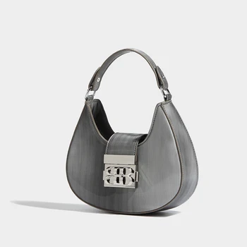 Модерна чанта-тоут 2023, новост, чанти ивица по рамото, луксозна дизайнерска марка ежедневна чанта за жени, висококачествен портфейл Superfiber Y2K