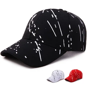 Мъжка бейзболна шапка с графити, бейзболни шапки в стил хип-хоп, лятна градинска мъжка шапка с регулируема козирка, дишаща шапка с дълги полета