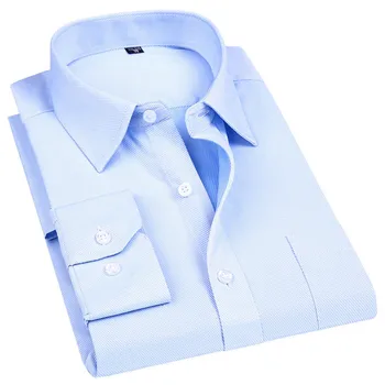 Мъжки ежедневни бизнес риза с дълъг ръкав, ризи за социален живот