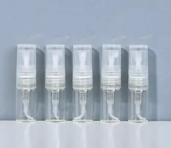 На едро на стъклени флакони за парфюми обем 1 мл, празни флакони за проби парфюм, спрей-спрей за продажба на 1000 бр. / лот