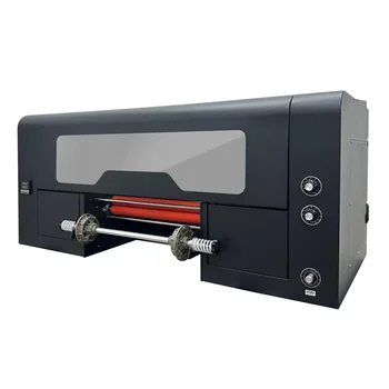 Най-евтиният бели мастило, лак ab филм преводна етикета стикер печатна машина A3 UV DTF принтер