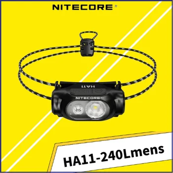 Налобный фенер NITECORE HA11 AA батерии 240 лумена, лека фаровете за нощно бягане
