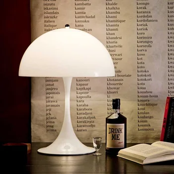 Настолна лампа с гъби, нощна лампа за спални, модерен минималистичен домашен интериор, офис, кабинет за четене, светодиодна настолна лампа usb, осветителни тела
