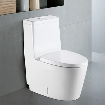 Ниската цена Баня едно парче тоалетна керамични умна модерна вик ватерклозет S-trap 300 мм дренаж резервоара цена на Едро