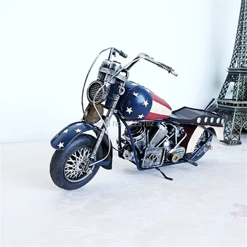 Нова мода, американски стил, ретро, метално занаят, реколта модел на мотоциклет ръчно изработени играчки кръчма/декорация на дома, промоция/бизнес подарък