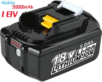 [НОВО АКТУАЛИЗАЦИЯ] Акумулаторна батерия 18V 5,0 Ah BL1850B, подменяйки акумулаторна батерия BL1830 BL1850 BL1840, Акумулаторна батерия за безжични електрически инструменти 18V
