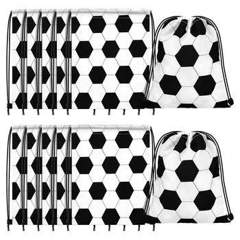 НОВОСТ-12 бр., торбичка за бонбони в един футболен стил, чанти съвсем малък, софтбол, футбол, баскетбол, волейбол, чанти съвсем малък