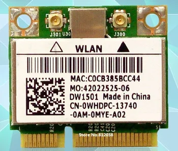 Новост За BROADCOM BCM94313HMG2L Половина на Mini PCI-E WiFi Безжична карта DELL E5530 E6230 E6330 E6430 DW1501 Добре Тестван
