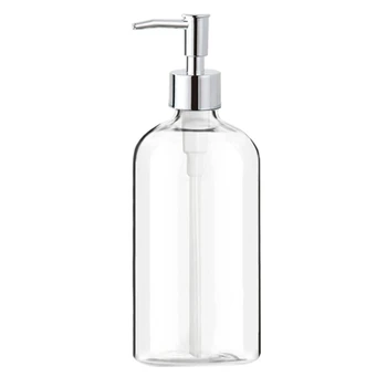 Опаковка сапун Диспенсер за сапун от прозрачно стъкло, с помпа 16 грама Опаковка течен сапун за ръце за еднократна употреба за баня и кухня