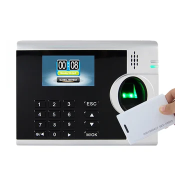 Оригинален ЗК XM218 Биометричен пръстов Отпечатък Система за отчитане на работното време Устройство за служителите Часовници с пръстов Отпечатък Допълнителна RFID карта на 125 khz