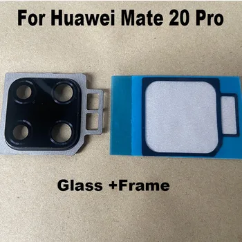 Оригинален нов стъклен обектив на задната камера за Huawei Капитан 20 Pro Стъкло на задната камера с рамка, шапка, залепваща на стикера на лепилото