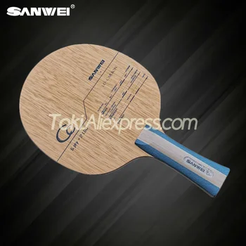 Оригиналната карбоновая ракета SANWEI CC (нова версия), нож за тенис на маса (5 + 2 въглеродни влакна), гребло за пинг-понг