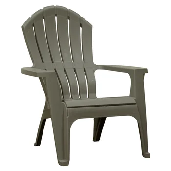 От 2-те Adams Производство RealComfort Складываемое стол Adirondack от смола за улицата сив цвят