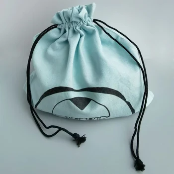 Подаръчни торбички за Опаковане на бижута Козметични грим хлопчатобумажный ленена торбичка за подарък на съвсем малък за парти, саше с логото, чанта 50ШТ