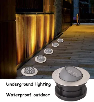 Подземен лампа Цветни външни непромокаеми стенни лампи за осветление, озеленяване, косене на трева, зеленина, градини, регулируема led лампа