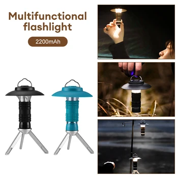 Портативна led лампа за къмпинг със статив, USB зареждане, фенер за палатка, уличен фенер, водоустойчив led фенерче, работно лампа, паник лампа